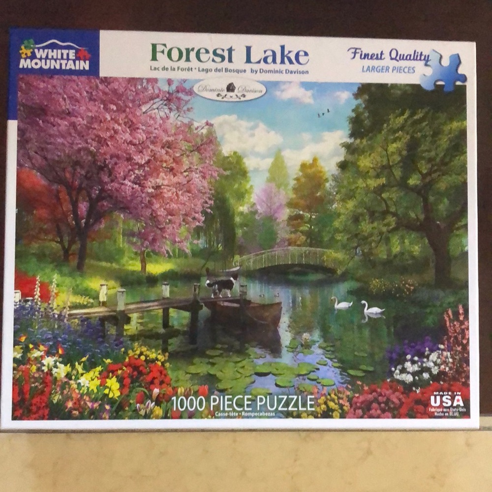 White Mountain puzzle 1000 pc 🧩🧩🧩 “Forest Lake”
